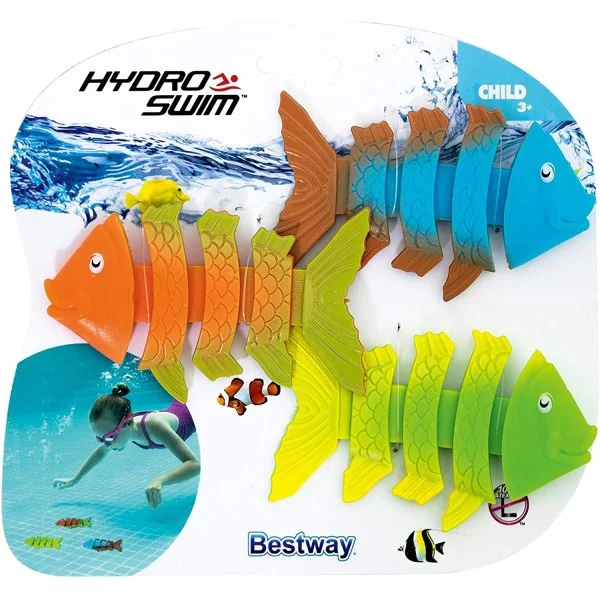 Bestway Squiggle Wiggle Fish Dive Toys, Assorted - 26029